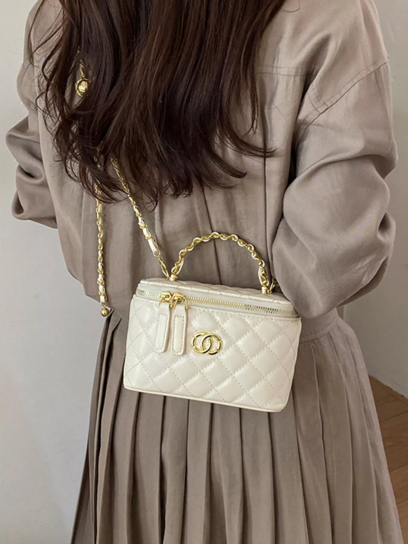Quilted Leather Crossbody Bag