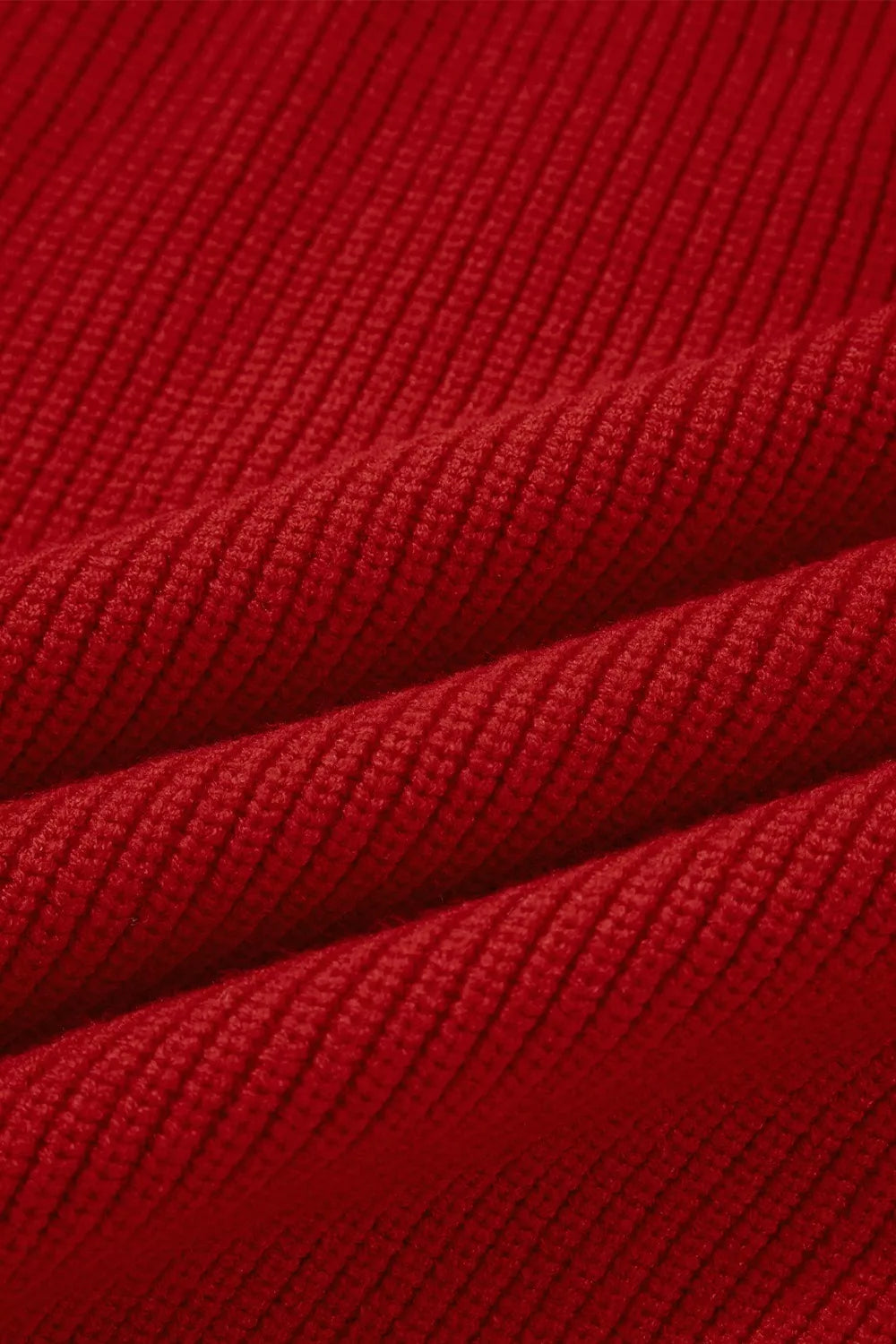 Lantern Sleeve V Neck Knot Back Sweater