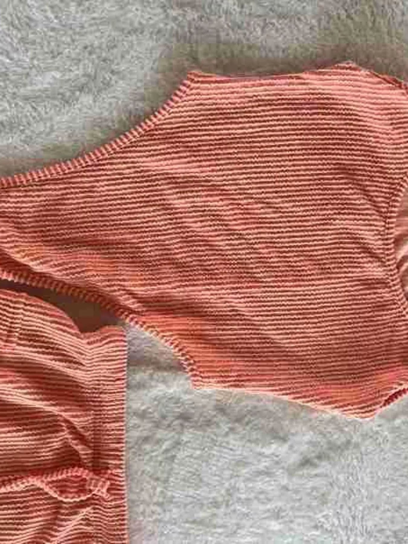 Ribbed Knit Bodysuit and Drawstring Skirt Set