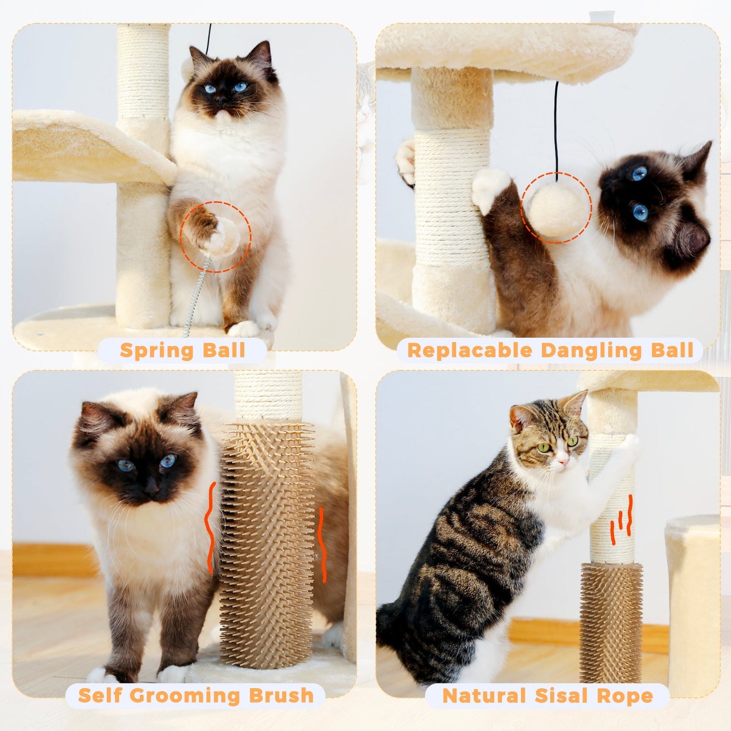 Cat Tower with Interactive Cat Toy