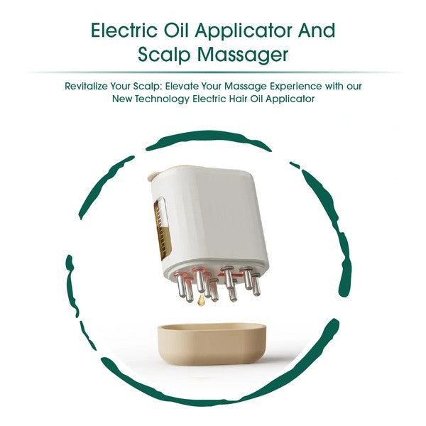 Electric Oil Applicator Scalp Massager 2 in 1.