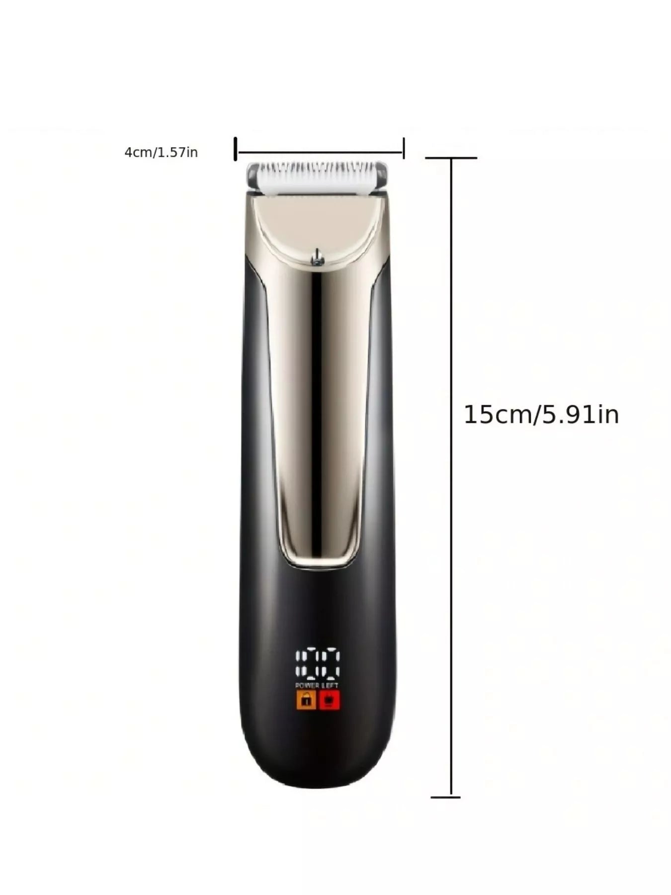 Men's Waterproof Electric Trimmer with LCD & Dock Charging