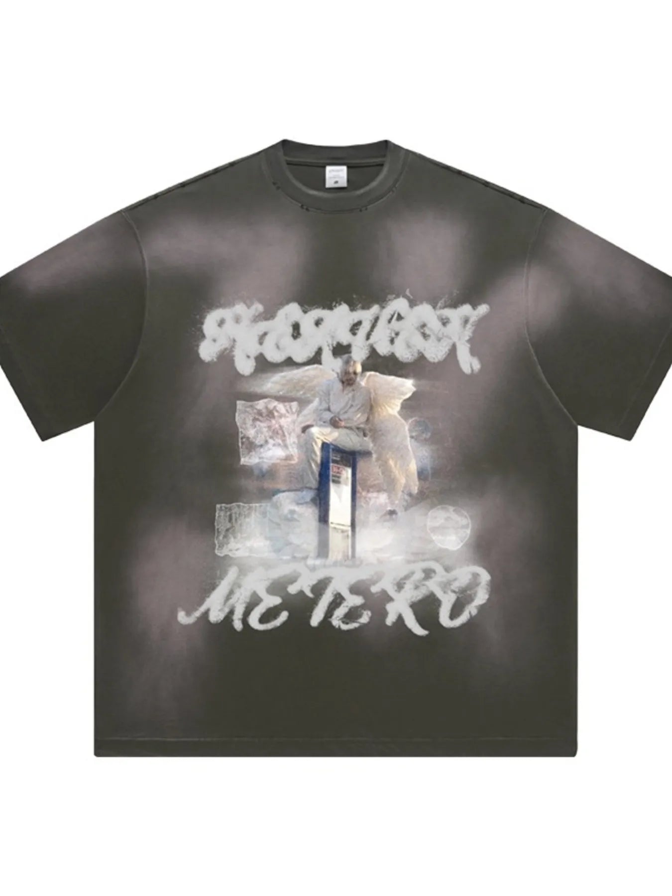 Graphic Round Neck Short Sleeve Men's T-Shirt