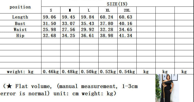 Shoulder hugging long dress