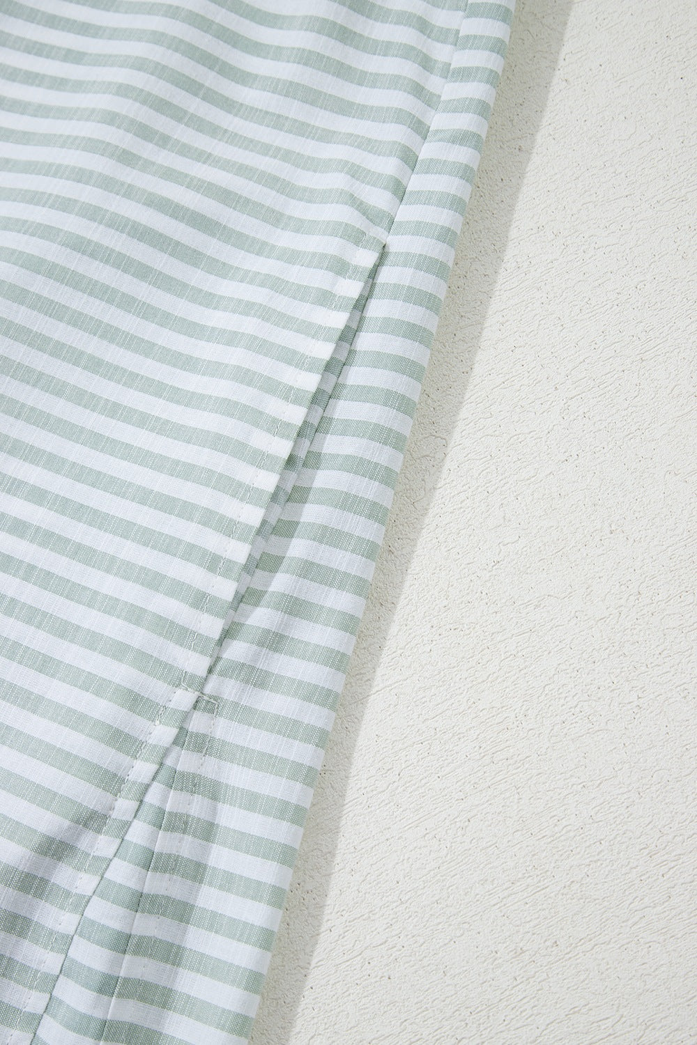 Striped Long Sleeve Mini Shirt Dress