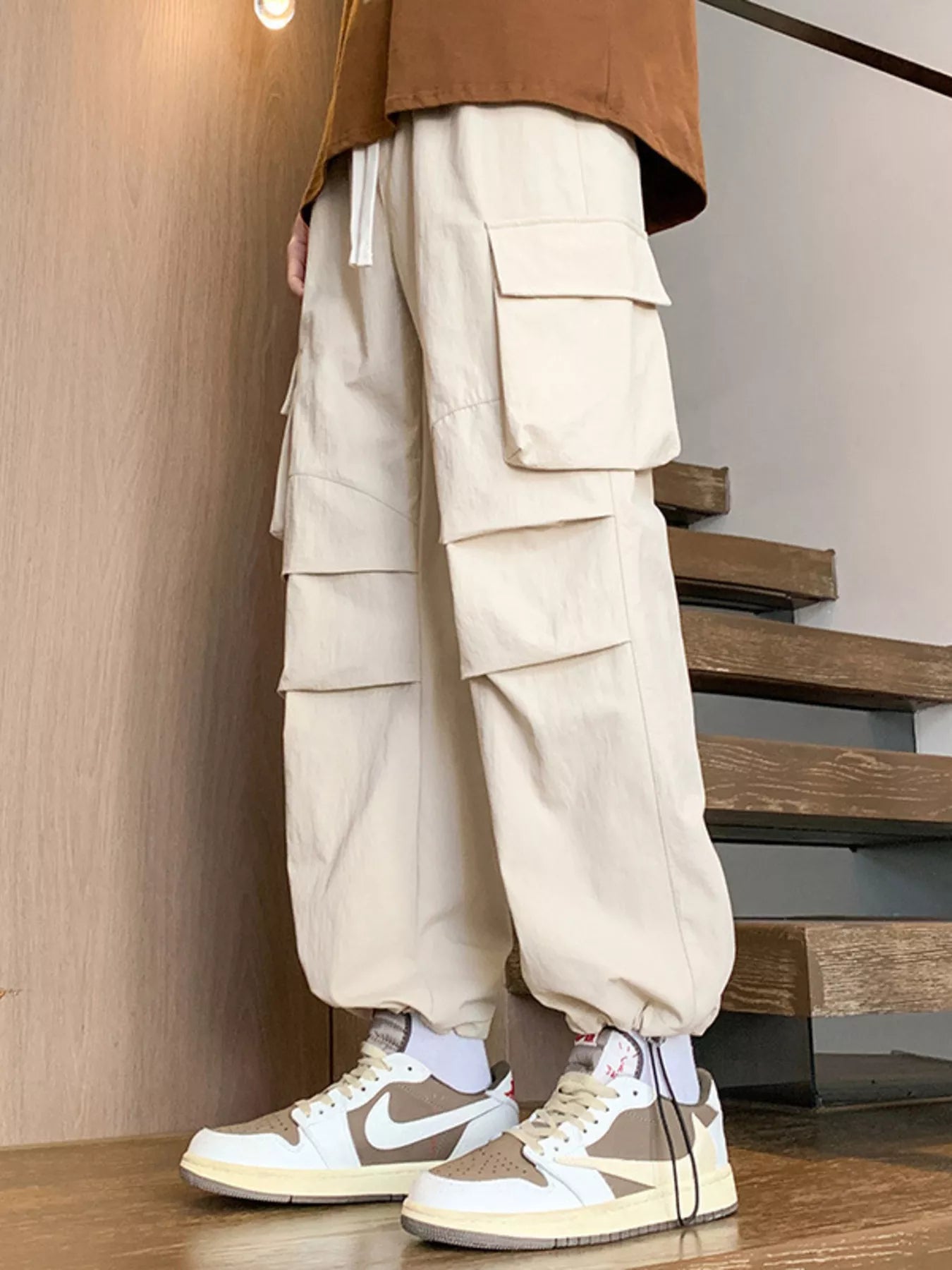 Men's Plus Size Loose Fit Cargo Pants