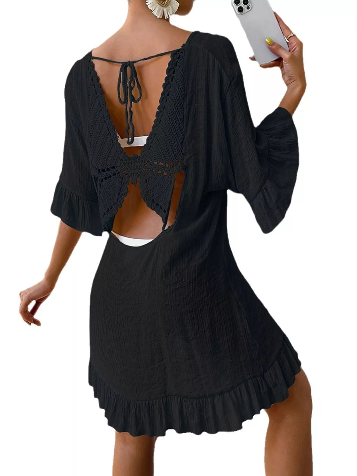 Butterfly Back Cover-Up Dress