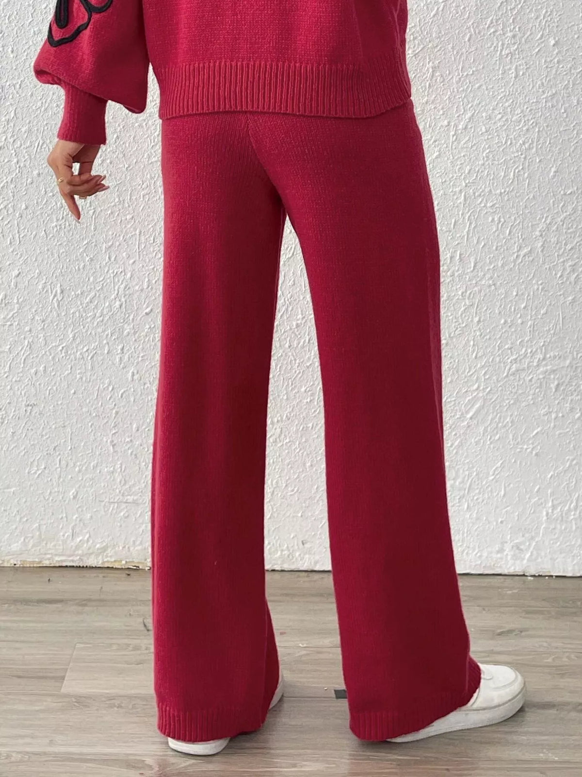 Ribbed sweater pants, view 12