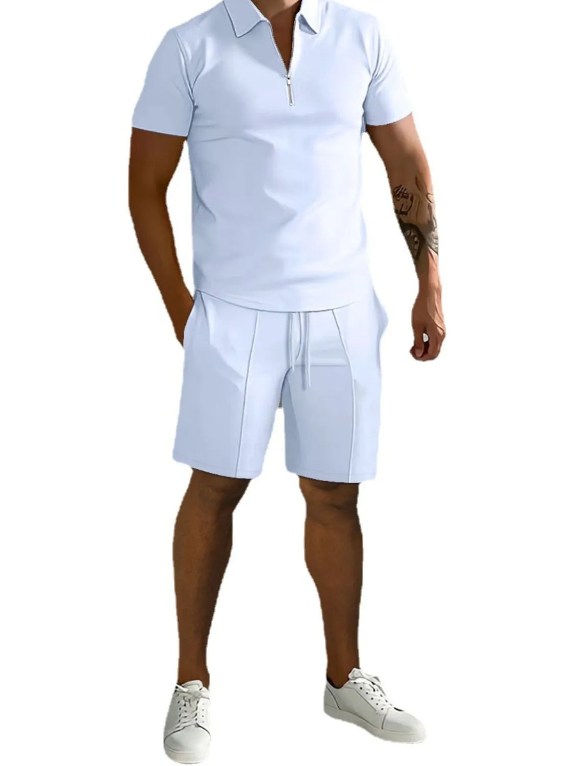 Short Sleeve Top and Shorts Men's Set - MONLANE