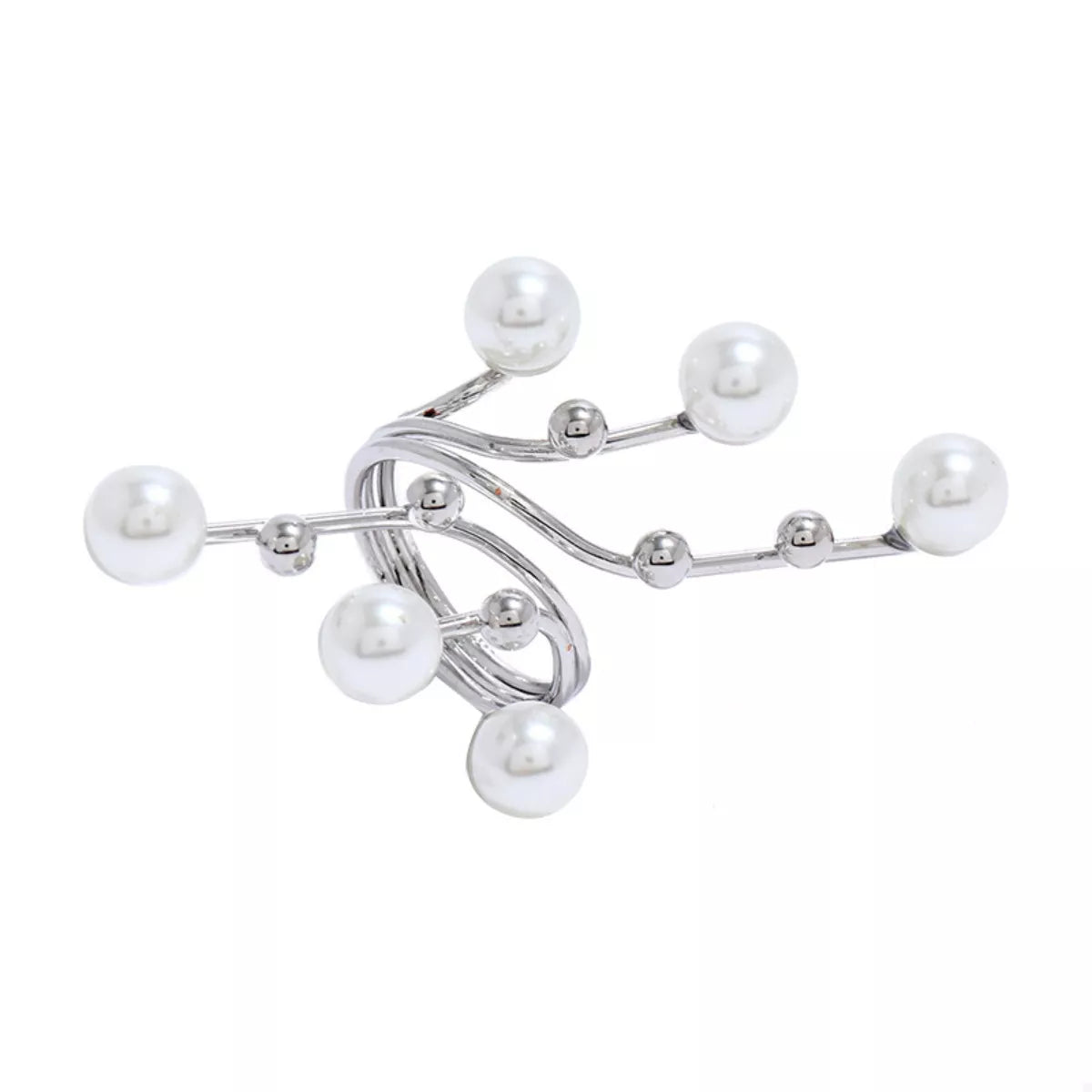 Alloy Pearl Bypass Ring