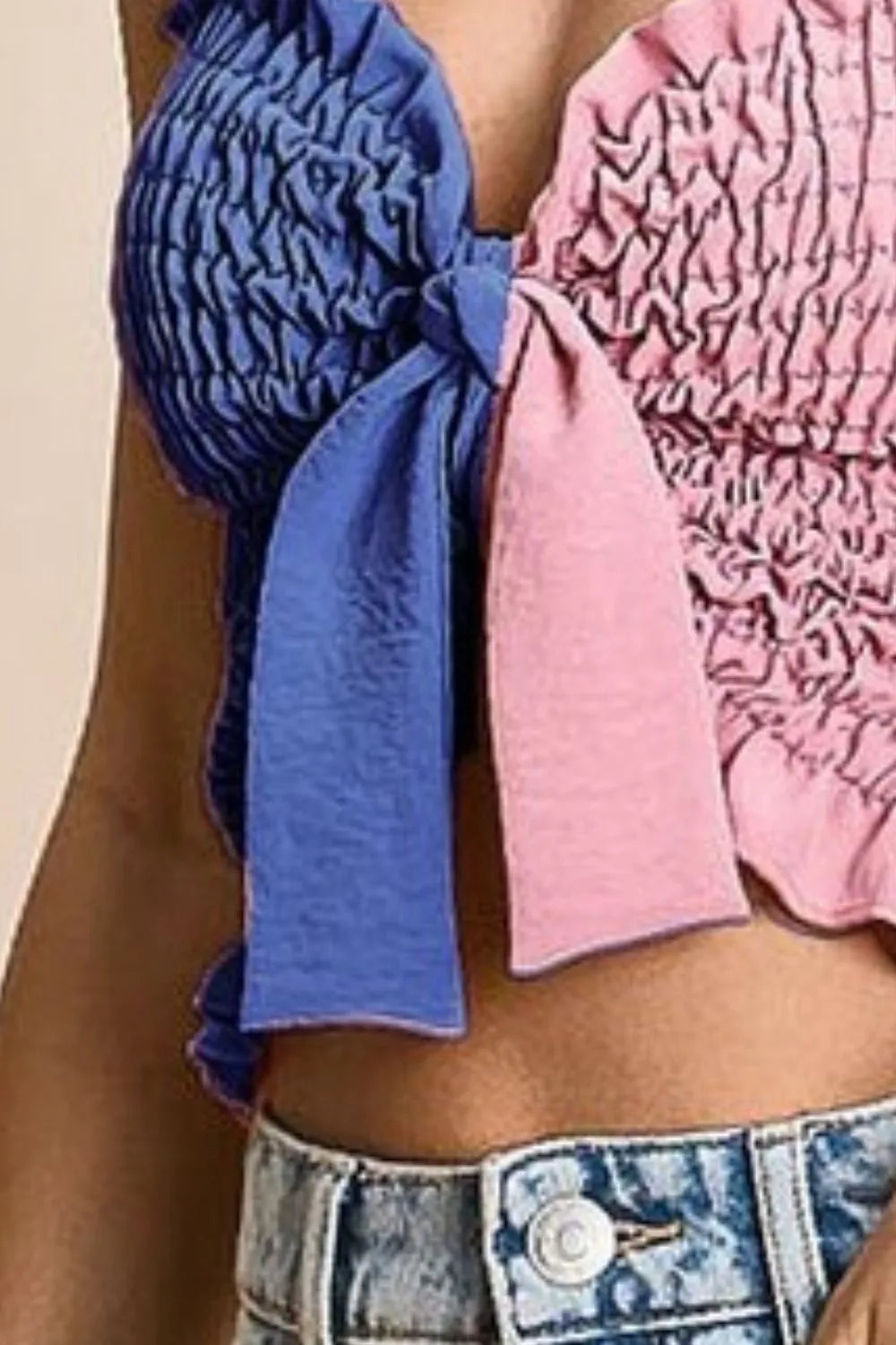 Woven Ribbon Bra Top