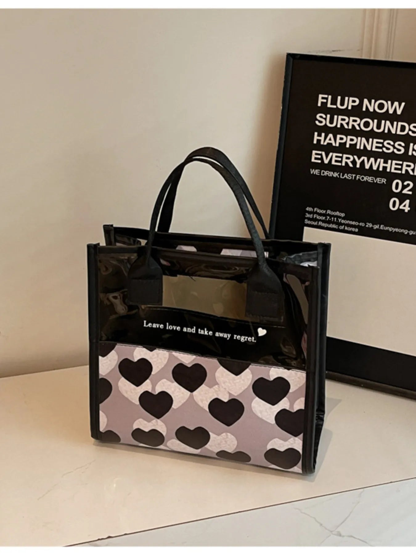Heart Print Fashion Handbag