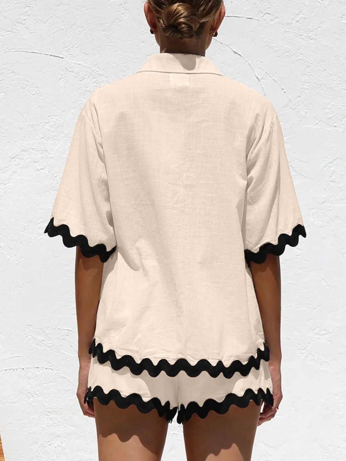 Half Sleeve Top and Shorts Set