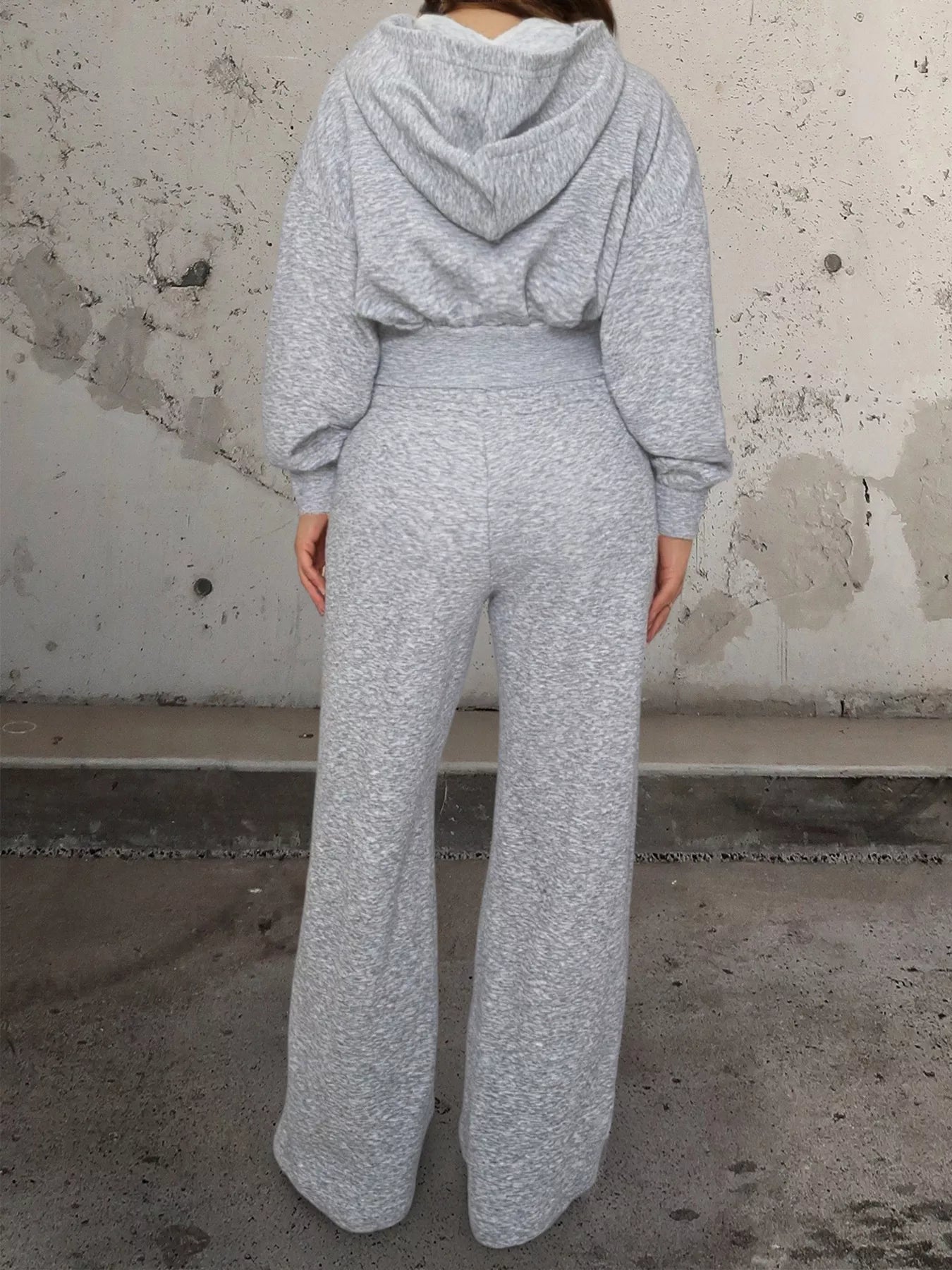 Zip Up Hoodie and Drawstring Pants Set