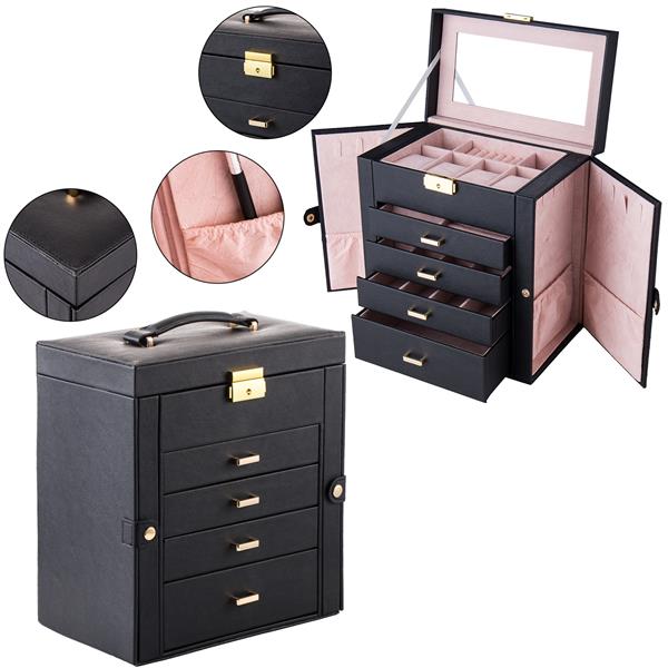 Synthetic Leather Jewelry Box