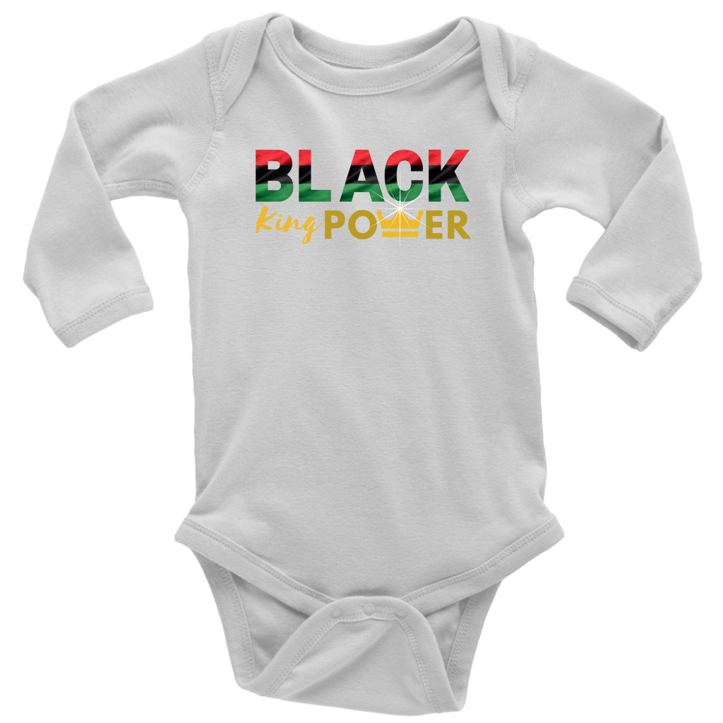 Black King Power Baby Bodysuit - MONLANE