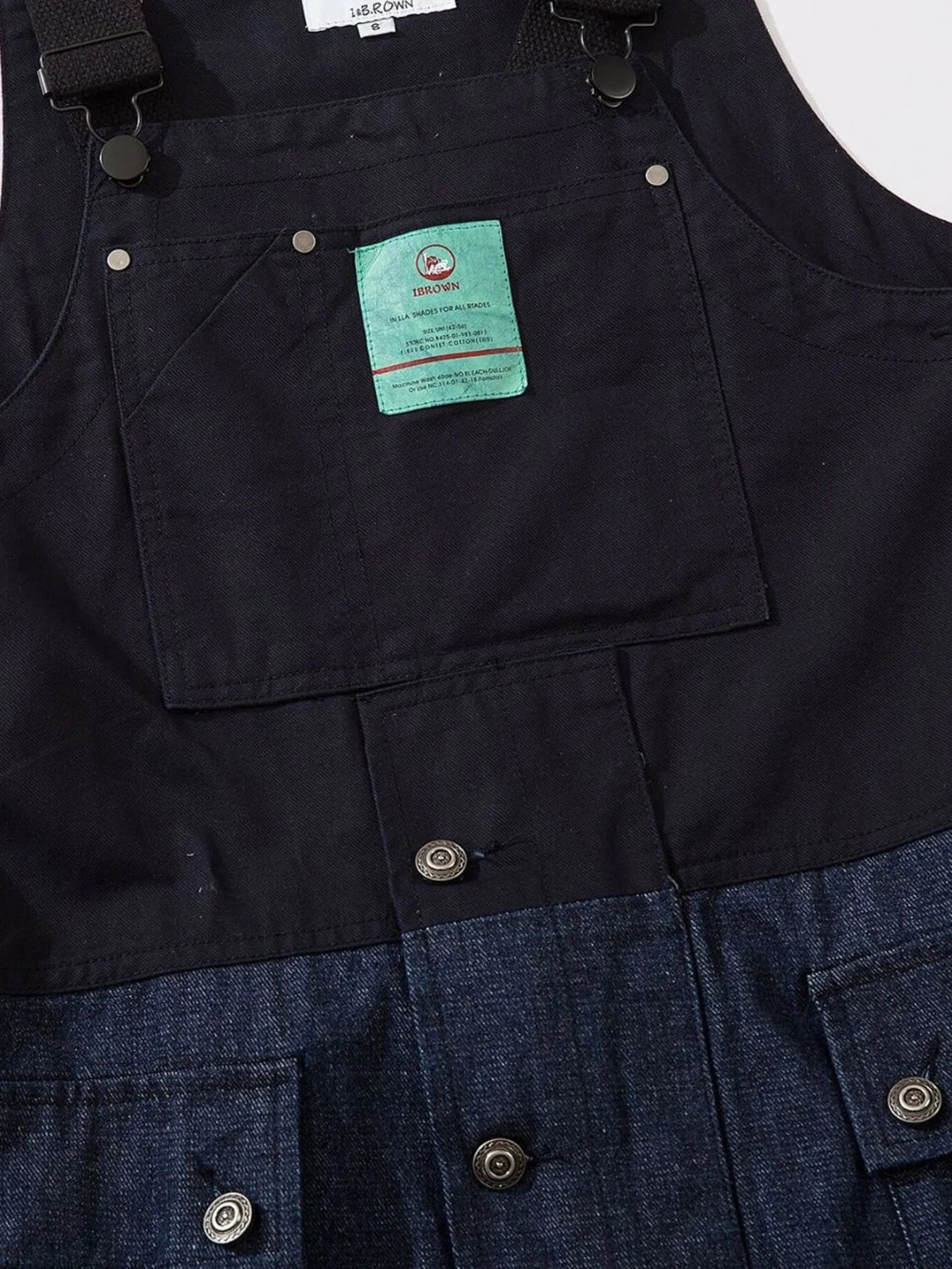 Men's Loose Fit Cargo Overalls