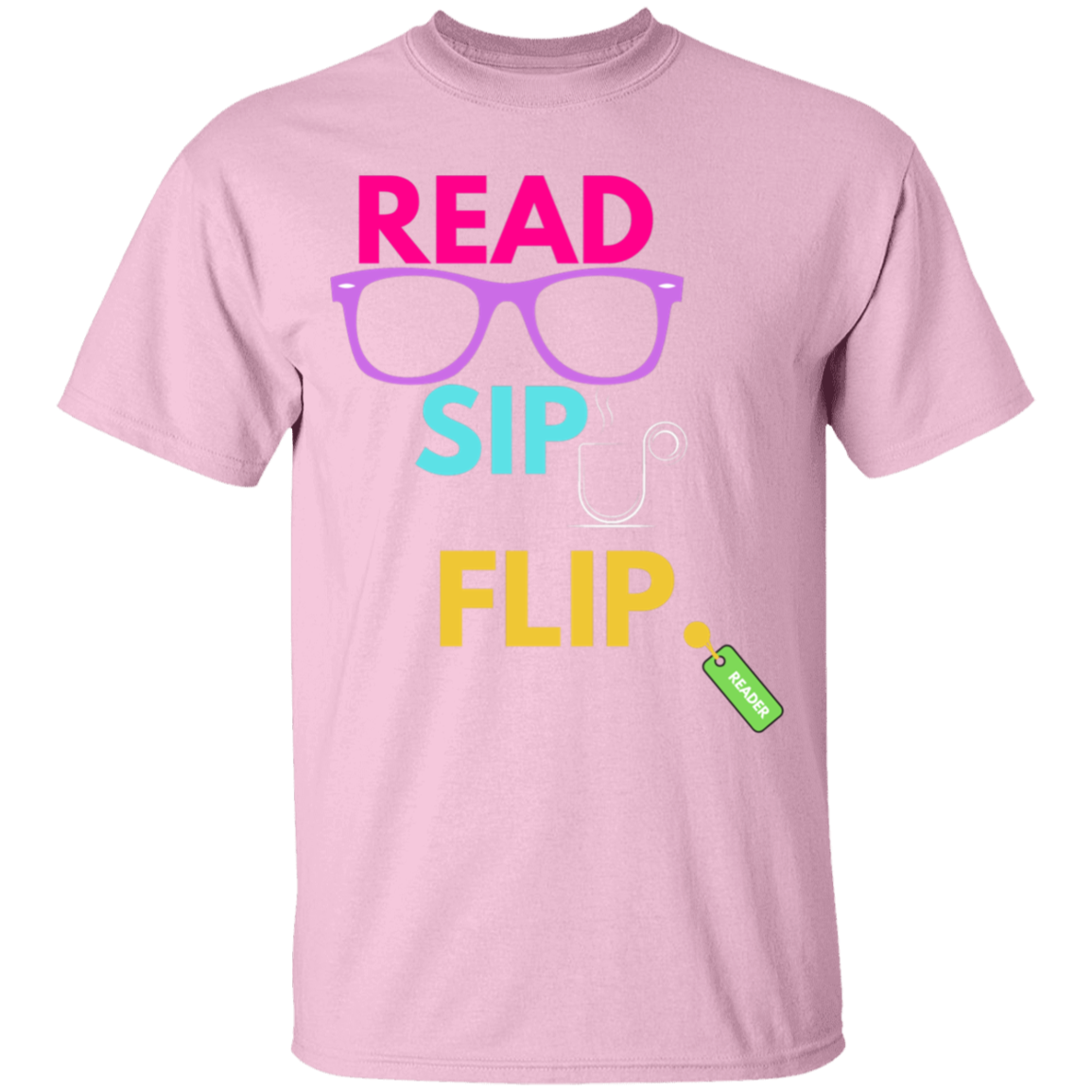 Read, Sip, Flip T-shirt - MONLANE