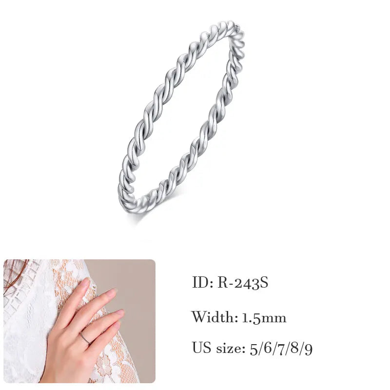 Triple Interlocked Promise Ring