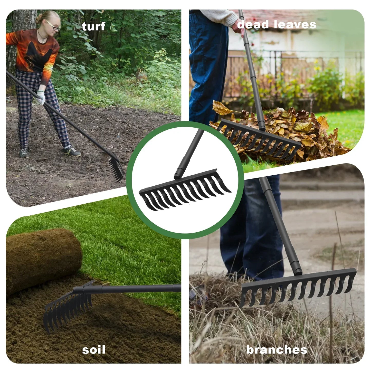 Garden Thatch Rake