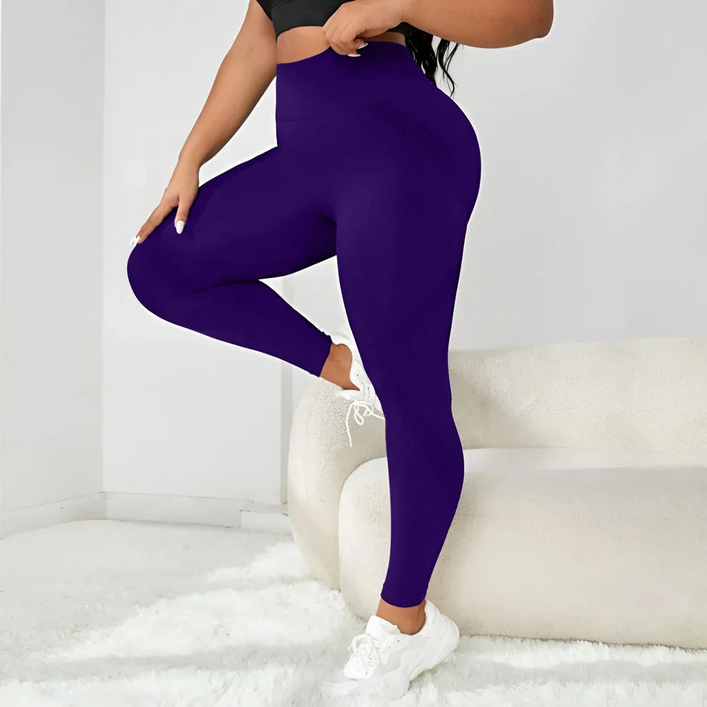 Plus Size Seamless Yoga Pants - MONLANE