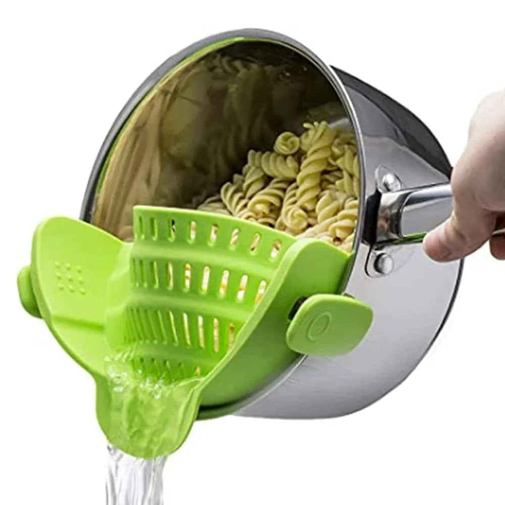 Silicone clip-on colander, view 7
