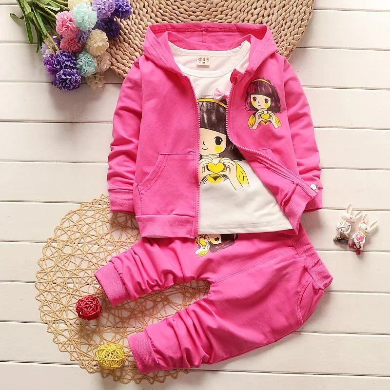 Children Hooded Jacket 3Pc Set