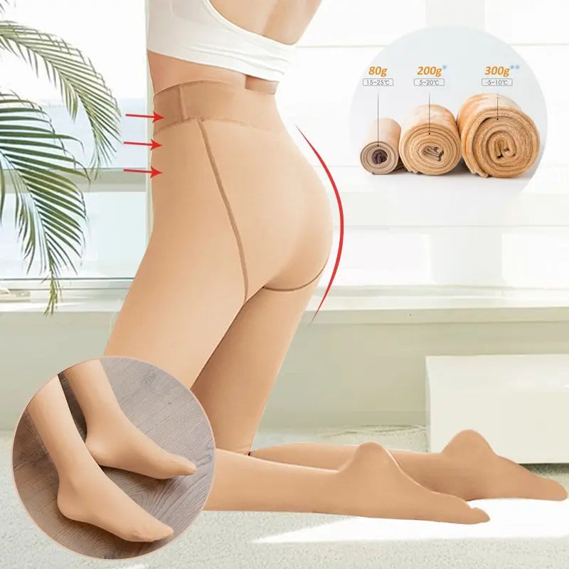 Thick Fleece Thermal Stockings