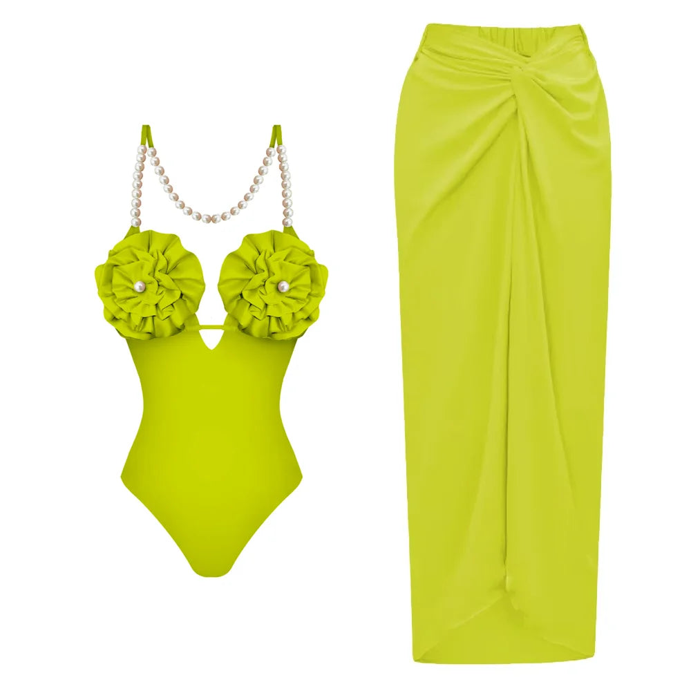 One Piece 3D Slimming Bathing Suit