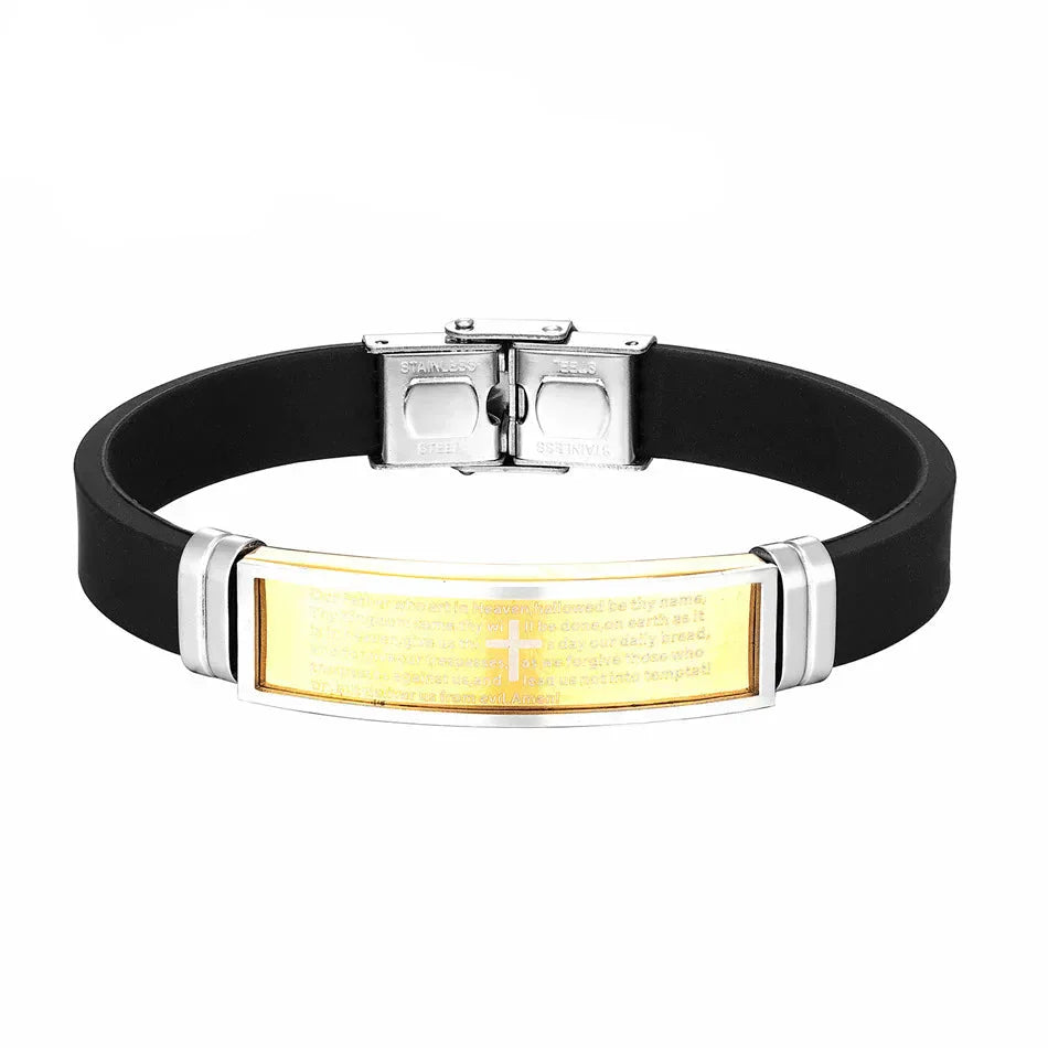 Bible Prayer Cross Bracelet