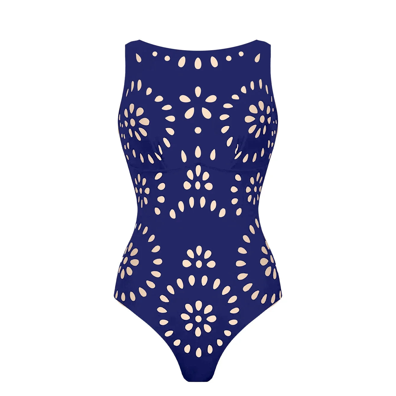 2Pcs Laser Cut Swimsuit
