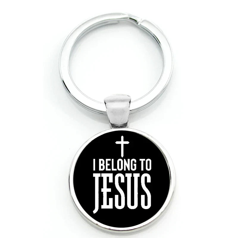 π Keychain With Printed Bible Quote (100% off)