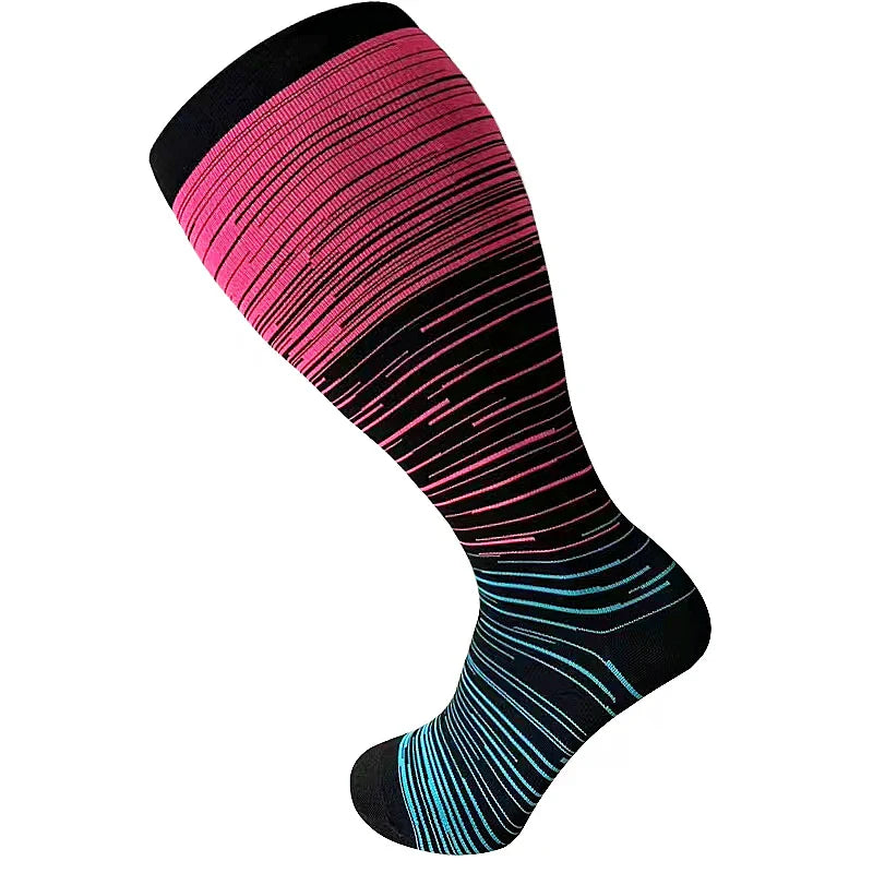 Running Compression Socks Knee High -Plus Size