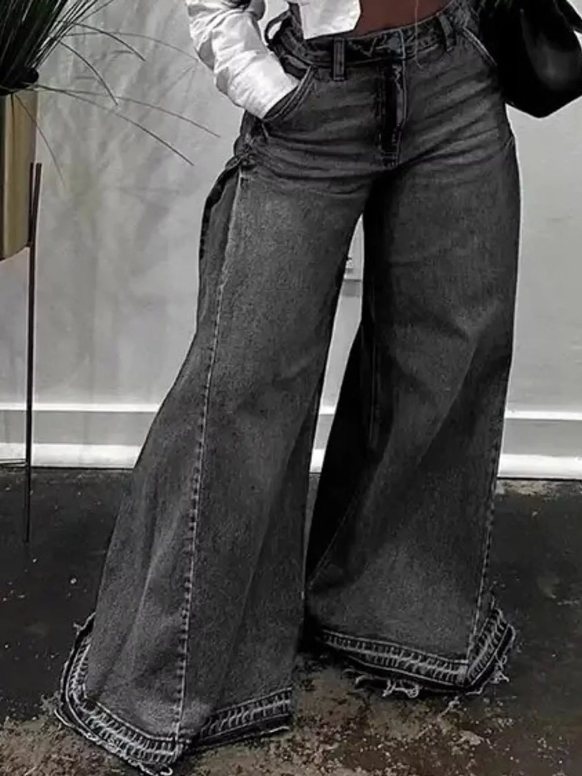 Wide-leg jeans, view 7
