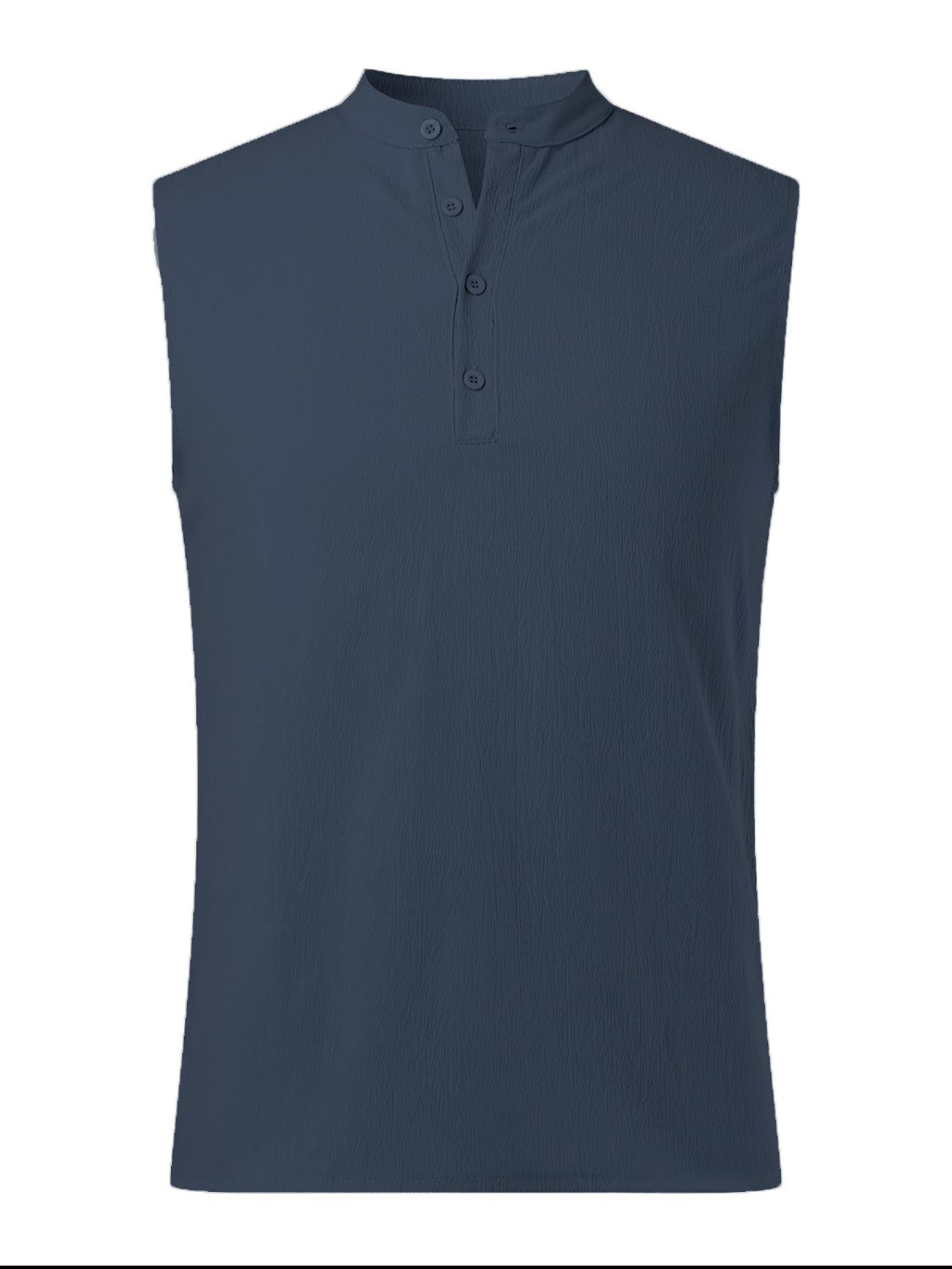 Men's Plus Size Button Detail Sexy Tank