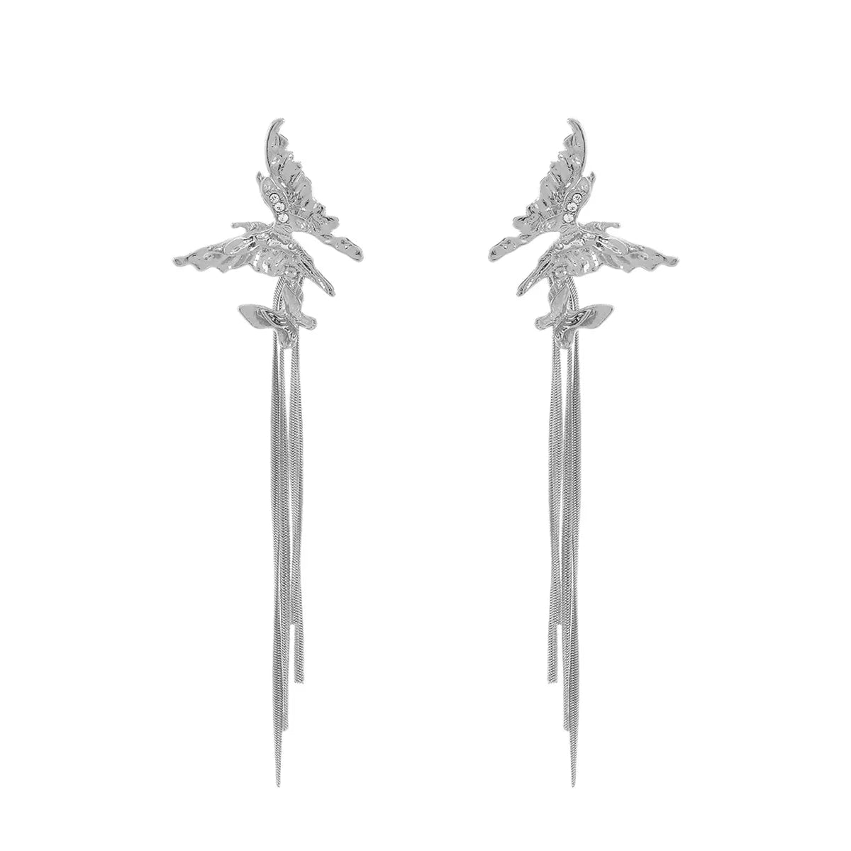 Butterfly Fringe Dangle Earrings