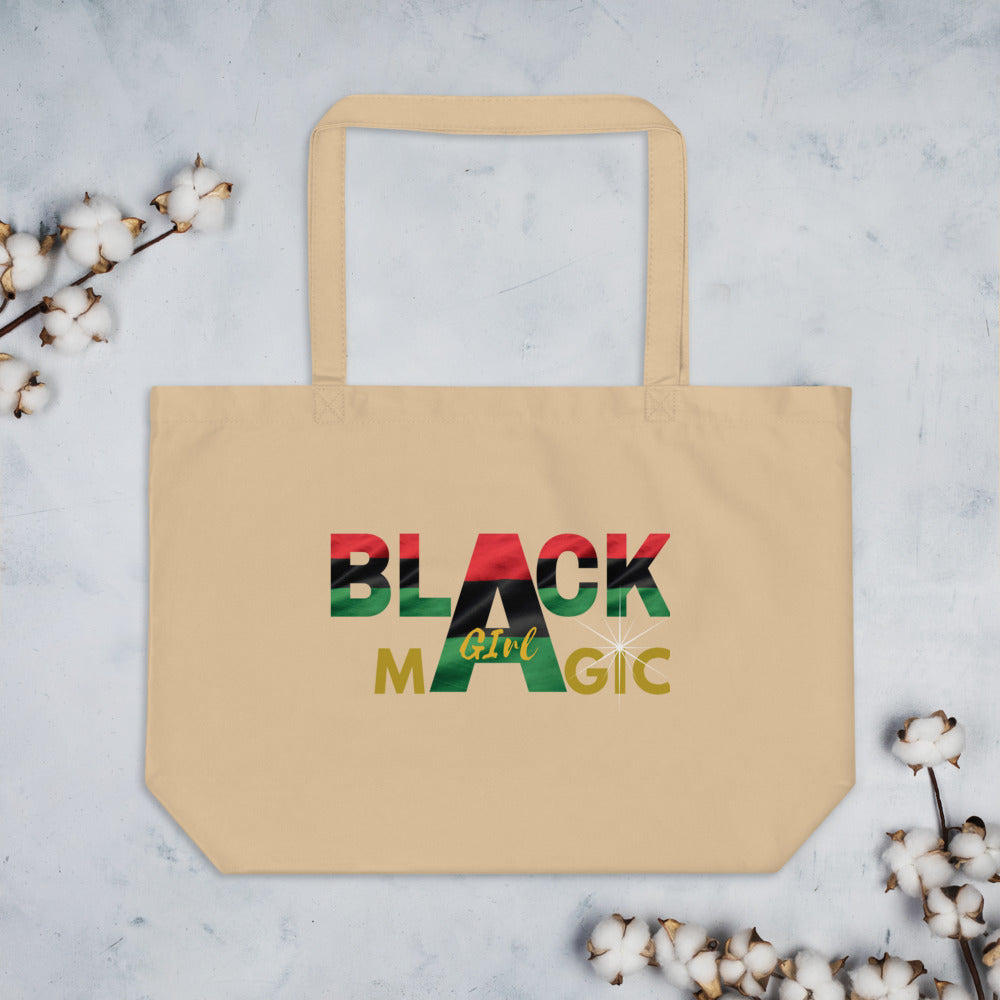 Blaxk Girl Magic Large organic tote bag - MONLANE