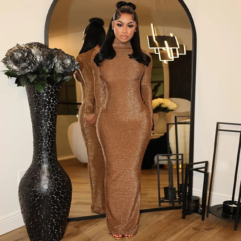 Long sleeved sexy temperament dress - MONLANE