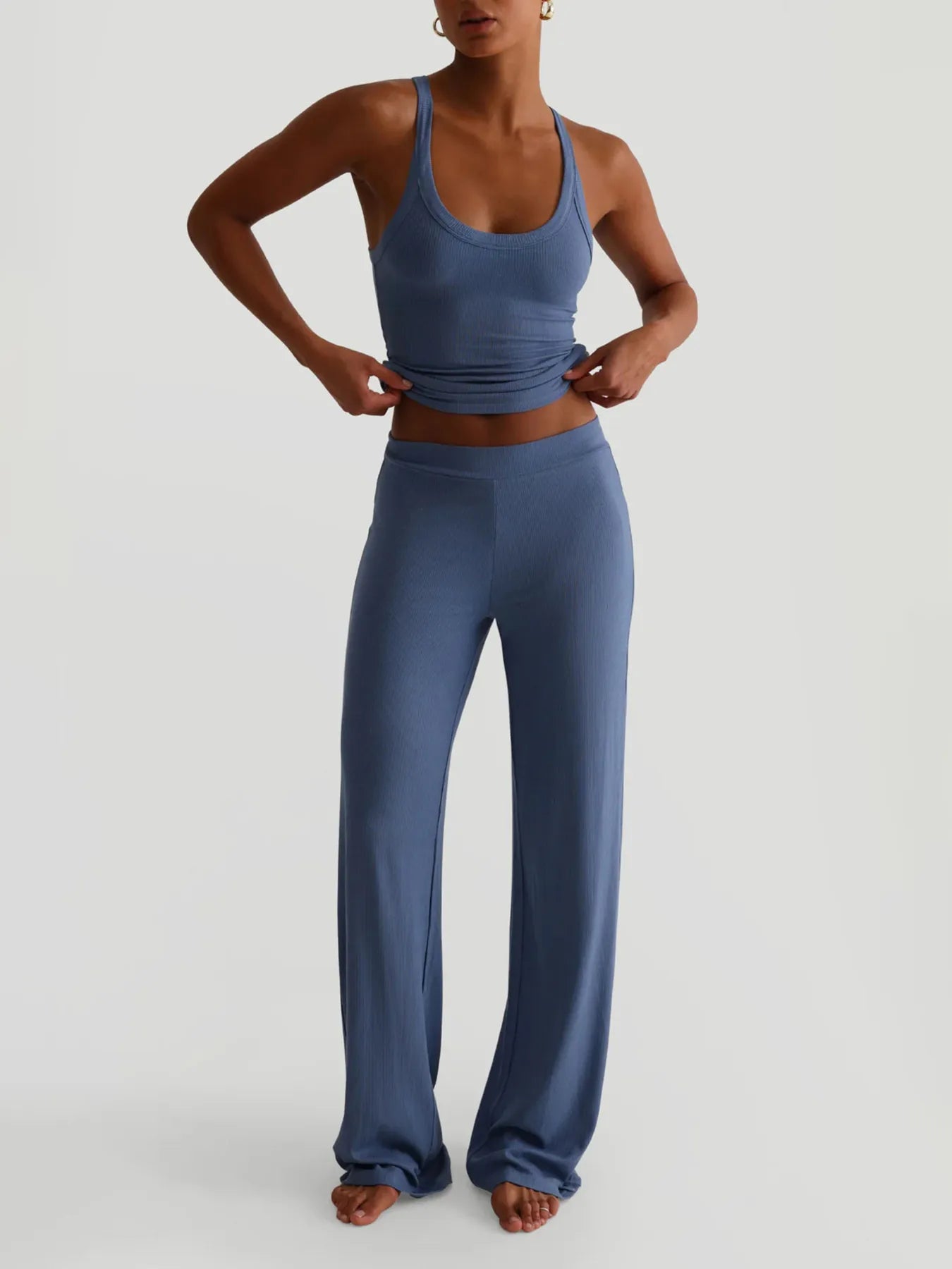 Ribbed Tank and High-Waisted Active Set