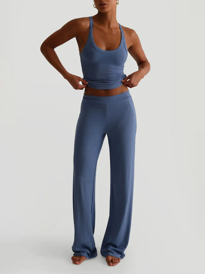 Ribbed Tank and High-Waisted Active Set