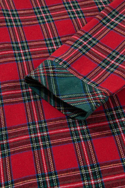 Plaid Christmas 2pcs Pajama Set