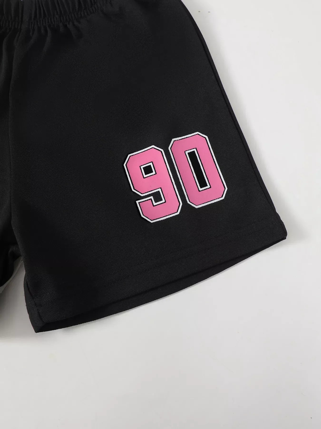 Children's Letter Graphic Polo Shorts Set