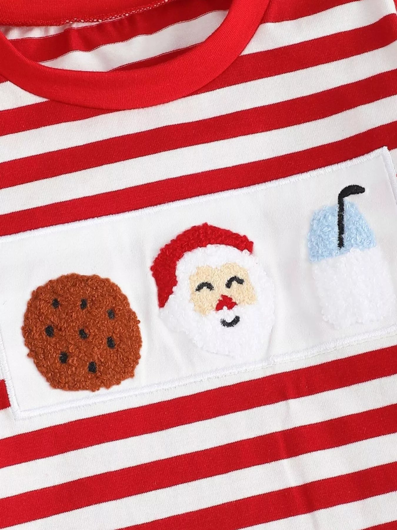 Children's Christmas Striped Pajama Set