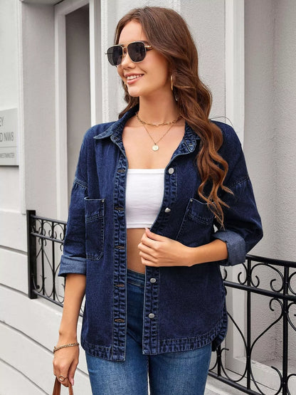 Vintage Button-Down Denim Jacket
