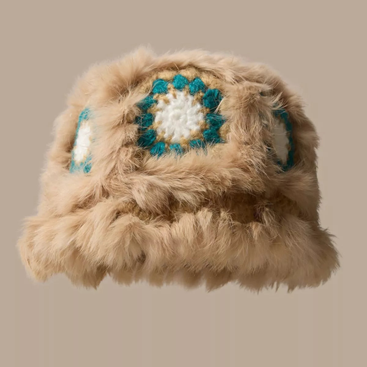 Fuzzy Crochet Bucket Hat