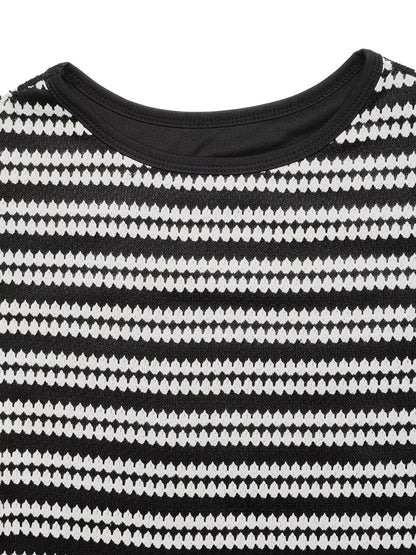 Striped Sleeveless Bodycon Knit Maxi Dress