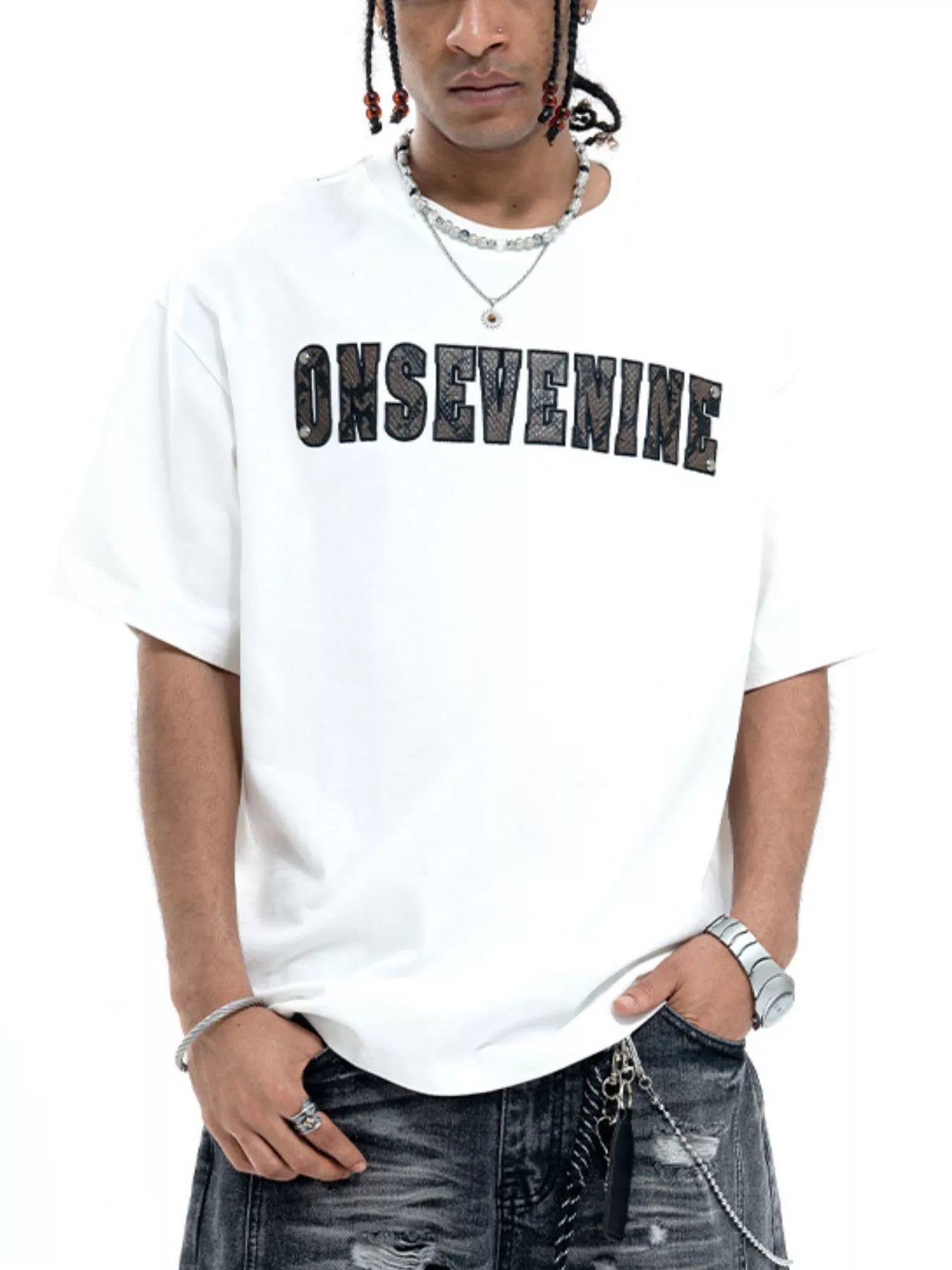 Men's Letter Oversized T-Shirt
