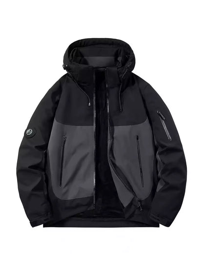 Men's Plus Size Hooded Windproof Jacket