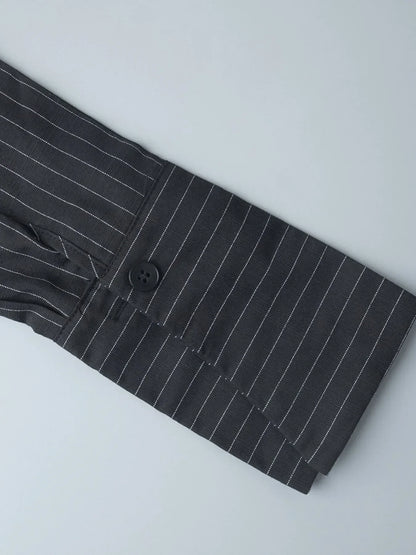 Striped Long Sleeve Shirt Dress