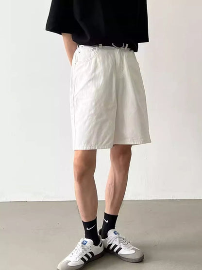 Men's Full Size Elastic Waistband Shorts